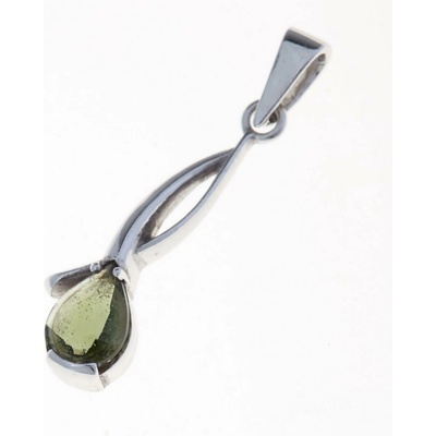 My Moldavite Stříbrný přívěsek s vltavínem 1113