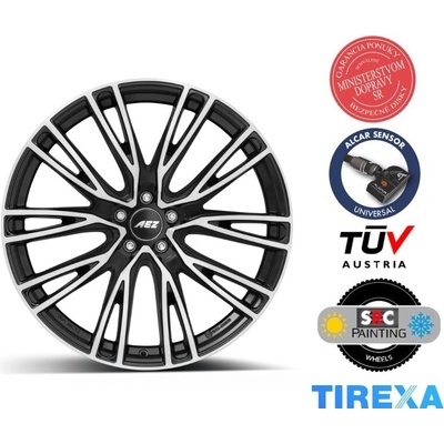 Aez Seattle 8.5x20 5x112 ET24 black polished