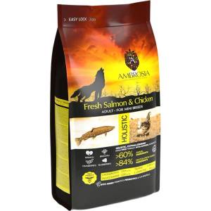 AMBROSIA Adult Mini Breeds Fresh Salmon & Chicken 6 кг