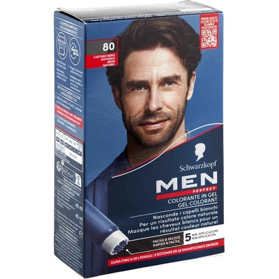 Schwarzkopf Men Perfect 80 barva na vlasy přírodní černohnědá
