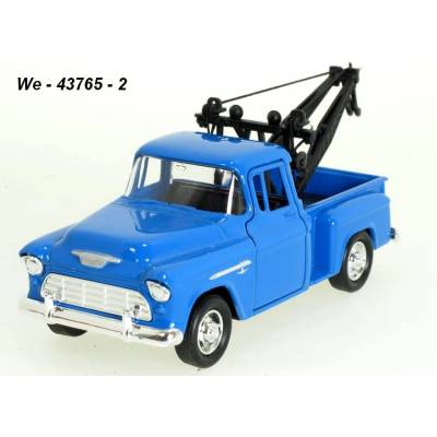 Welly Chevrolet 1955 Stepside Tow Truck modré code 43765 modely aut 1:34