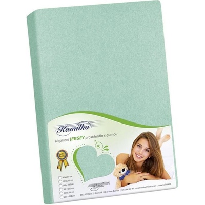Bellatex prostěradlo jersey Kamilka světle zelené 180x200