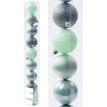 HOME Vianočné gule pistáciové 8 ks 8 cm