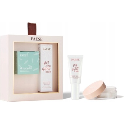 Paese All About The Base 02 pleťový krém 30 ml + rýžový pudr 10 g