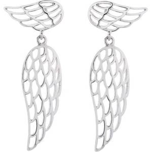 Silenti Jewelry Сребърни обеци "Висящи Криле