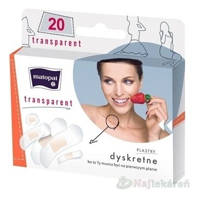 Matopat transparent náplasť 5 velkostí 20 ks
