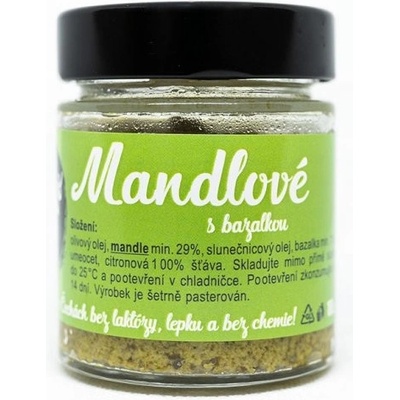 Hradecké delikatesy Mandlové pesto s bazalkou 100 g