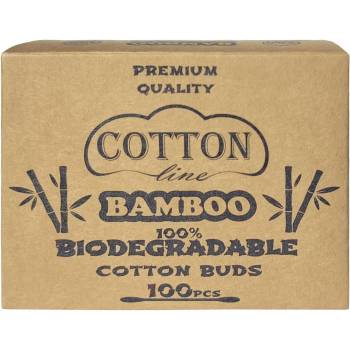 Cotton Line 100% биоразградими бамбукови клечки за уши Cotton Line BAMBOO (461281)