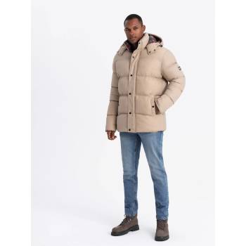 Ombre Clothing Мъжко карирано яке с подплата Ombre Clothing Ombre Clothing | Bezhov | МЪЖЕ | S