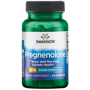 Swanson Pregnenolone, 50 mg, 60 капсули, Swanson (SWU438)