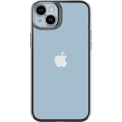 Spigen Гръб Spigen Optik Crystal за iPhone 14 - Порзрачен с сребриста рамка