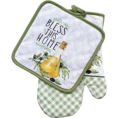 Praktik CHŇAPKA kuchynská rukavica s podložkou 03 olivy