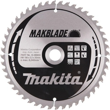 Makita B-08953 pílový kotúč na drevo 190x20mm 48-zubový
