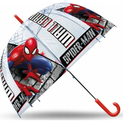 Kids Euroswan Automatický průhledný deštník Spiderman