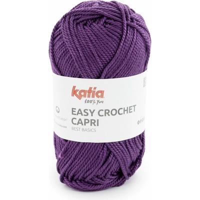 EASY CROCHET CAPRI Katia Farby EASY CROCHET CAPRI: 122 tmavá fialová