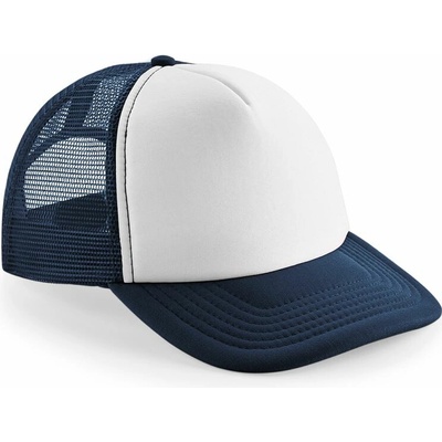 Beechfield Vintage Snapback Trucker Tmavo modrá /Biela