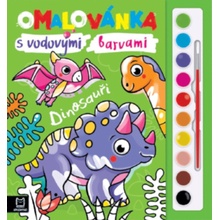 Omalovánka s vodovými barvami Dinosauři Sylwia Filipczak Anna Podgórska