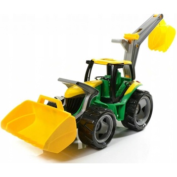 Lena Traktor s lyžicou a bagrom 65 cm zeleno-žltá