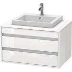 Duravit Ketho - Шкафче за умивалник 50x80x55 см, 2 чекмеджета, лъскаво бяло KT675402222 (KT675402222)