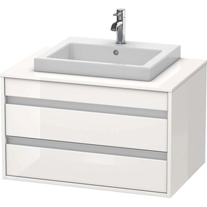 Duravit Ketho - Шкафче за умивалник 50x80x55 см, 2 чекмеджета, лъскаво бяло KT675402222 (KT675402222)