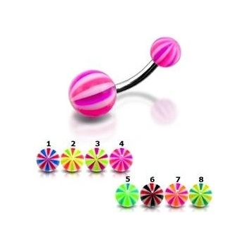 Šperky4U piercing do pupíku banánek BA01010-PY