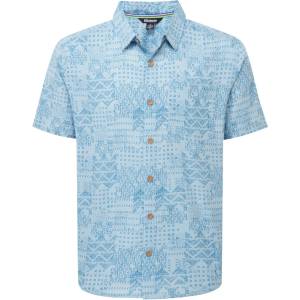 Sherpa Мъжка риза с копчета Sherpa Puja S/S Shirt - Dark Sky - размер XXL (033-3234-0215)