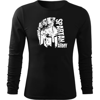 DRAGOWA FIT-T Тениска с дълъг ръкав Leon, черна, 160 г/м2 (8390)