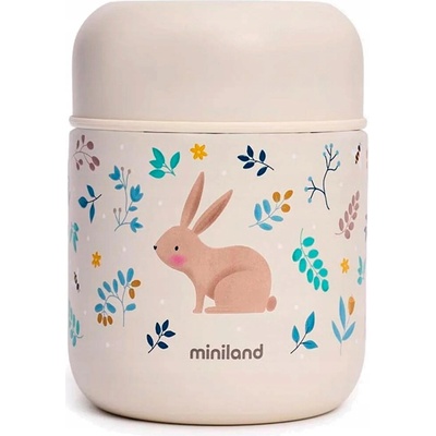 Miniland termoska na jídlo 280 ml zajíc béžová