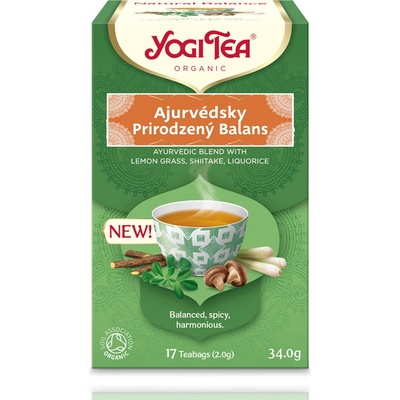 Yogi Tea čaj Prirodzený balans 17 n.s.