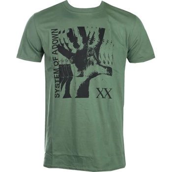 ROCK OFF Мъжка тениска System Of A Down - Опиянен - ЗЕЛЕН - ROCK OFF - SOADTS15MMG