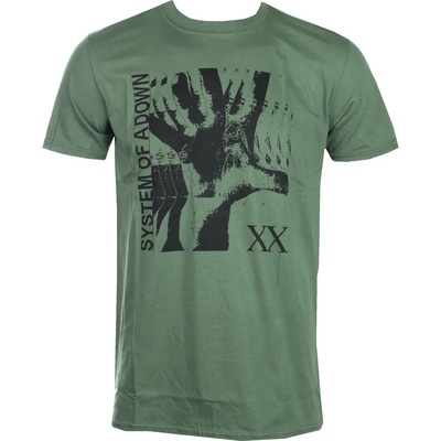 ROCK OFF Мъжка тениска System Of A Down - Опиянен - ЗЕЛЕН - ROCK OFF - SOADTS15MMG