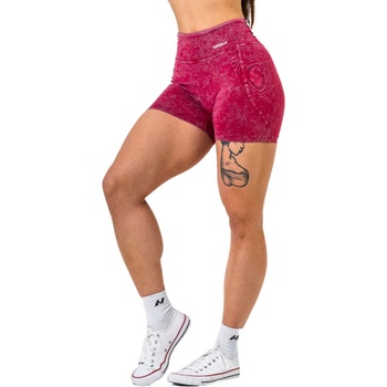 NEBBIA dámske šortky Nebbia x OLYMPIA Washed High Waisted Leggings shorts HERITAGE 780 red