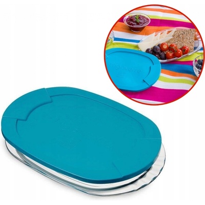 Bormioli Rocco Skleněný talíř s víkem Basic 27 cm