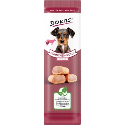 Dokas kuřecí rolka s hovězím masem 16 x 10 g