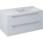 SAPHO Wave - Шкафче за умивалник 90x45x48 см, дясно, 2 чекмеджета, бяло WA093-3030 (WA093-3030)