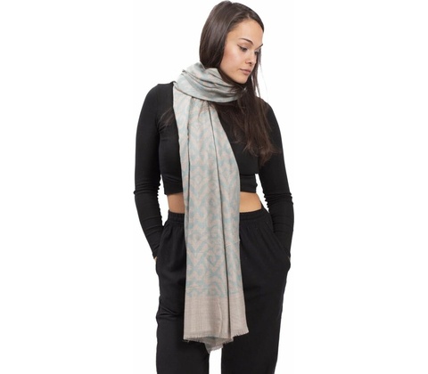 Pashmina DARIN šedo-modrá