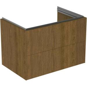 Ideal Standard Atelier Conca стенен долен шкаф, 2 чекмеджета, цвят тъмен орех, 80 см (T4574Y5)