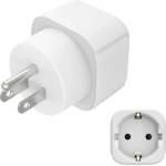 Hama Travel Адаптер, Тип-B, 3-Pin, EU-USA 223438 (223438) - zettabytex