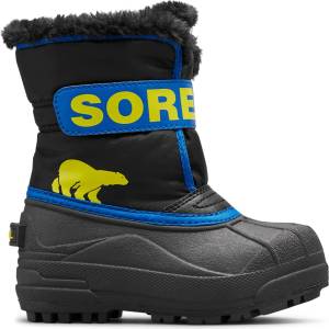 Sorel Детски зимни ботуши Sorel Kid's Snow Commander Winter boots - Black / Super Blue - размер 29 (EU) (702-3884-0115)