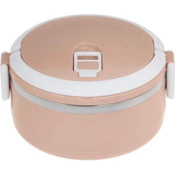 500 мл термо кутия за храна в бежов цвят с дръжки