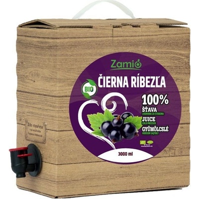 Zamio 100% ovocná šťava Bio čierna ríbezľa 3 l