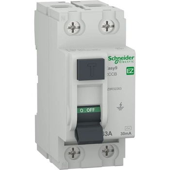 Schneider Electric SE ДТЗ Easy 9 2P 63A 30mA тип AC 6kA 2 мод. - EZ9R32263 (EZ9R32263)