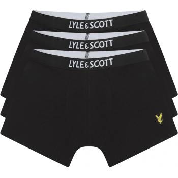 Lyle and Scott Юношески боксерки Lyle and Scott 3 Pack Trunks Juniors - Black