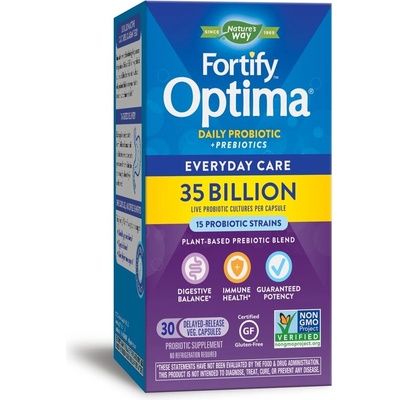 Nature's Way Фортифай Оптима 35 млрд. активни пробиотици, 15 щама формула 30 V капсули | Nature’s Way (15652)