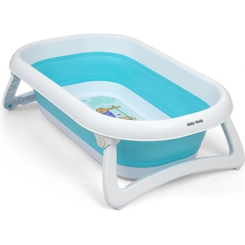 Milly Mally Dětská skládací vanička s výpustí Aqua modrá