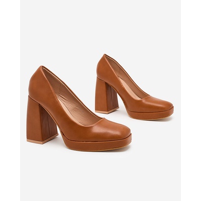 Resti Women's high post Cellcas pumps hnedá