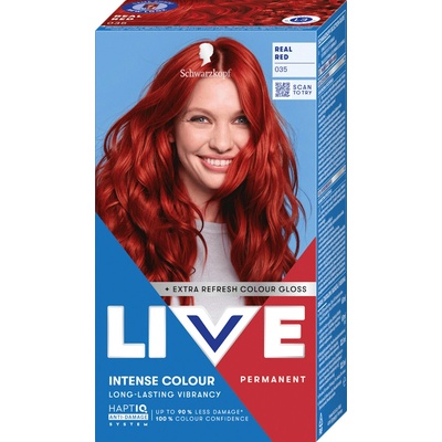 Schwarzkopf Live Intense Gel Colour barva na vlasy 035 Real Red