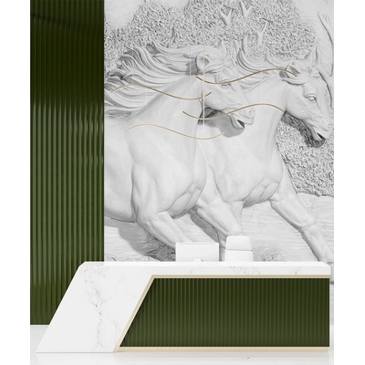 Art gift Фототапет с коне - Гипсова магия
