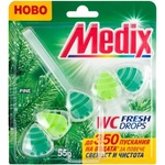 Medix Ароматизатор за тоалетна Medix WC Fresh Drops, бор, 55 g