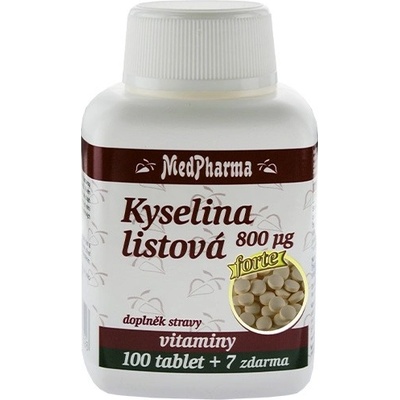 MedPharma Kyselina listová 800 µg FORTE 100 tablet